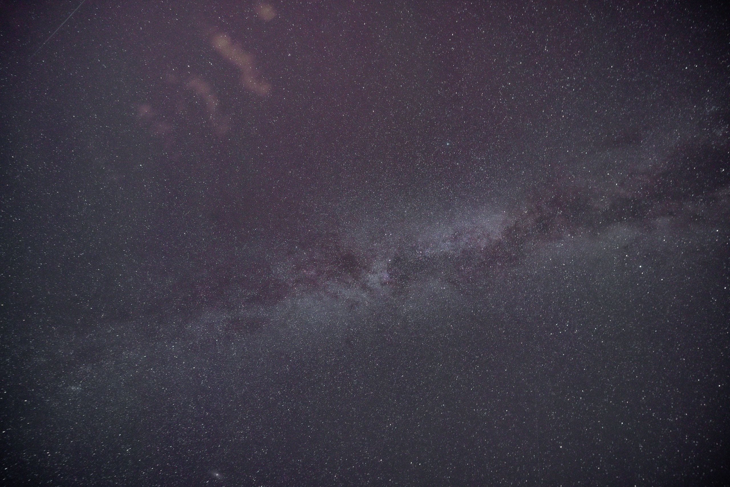 Capture of a starry night featuring the Milky Way galaxy with countles