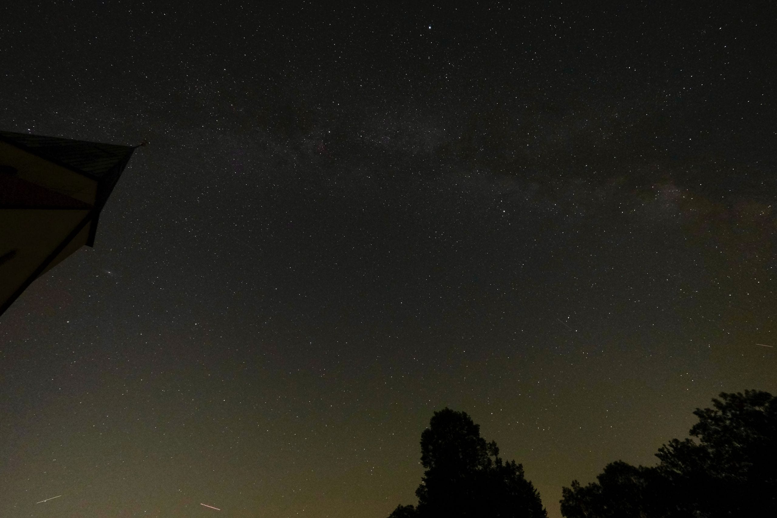 A stunning view of the starry night sky showcasing the Milky Way above