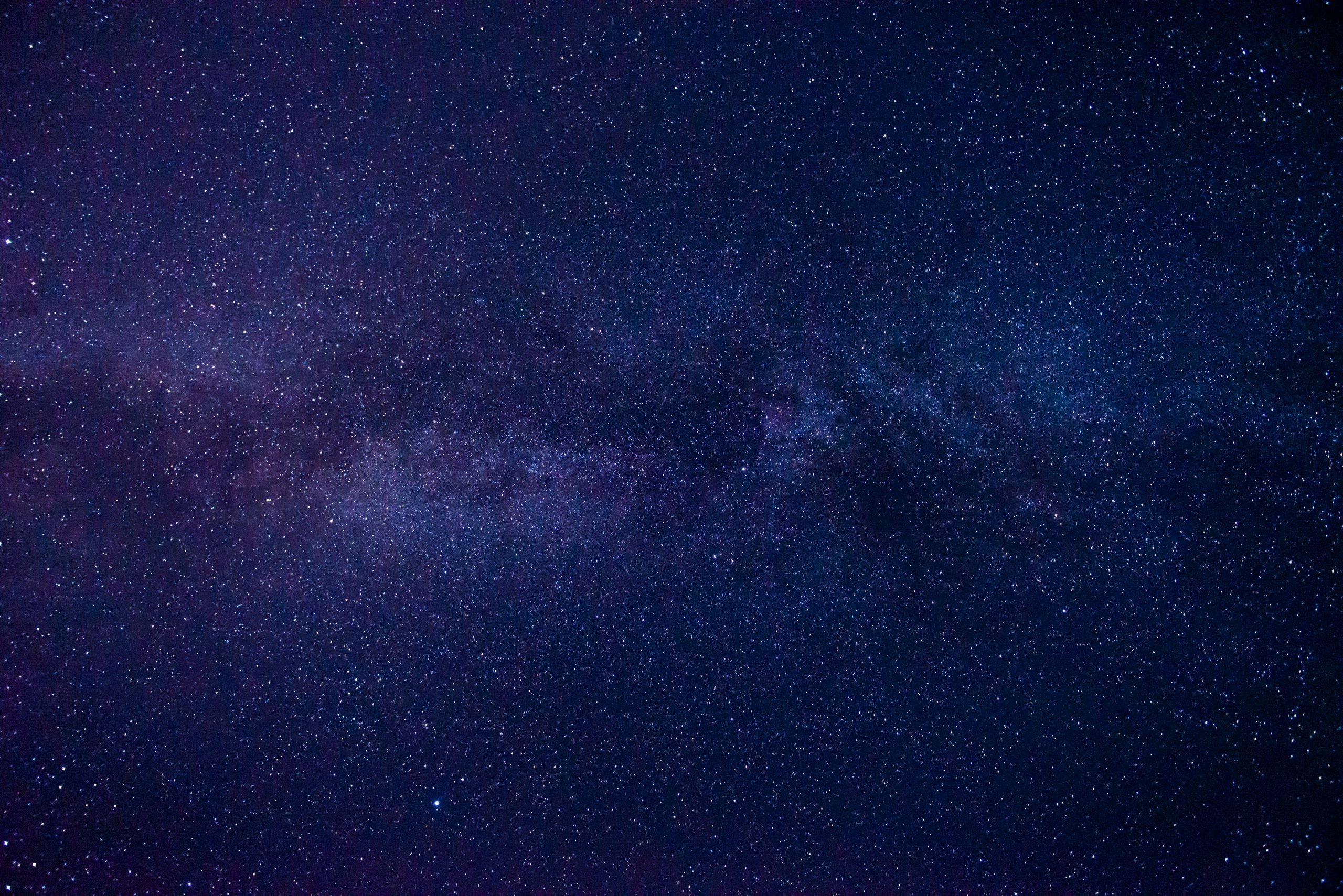 Majestic view of the Milky Way with countless stars in a dark night sk
