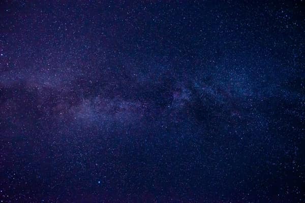 Majestic view of the Milky Way with countless stars in a dark night sk