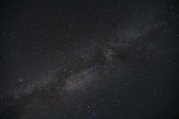 Beautiful view of the Milky Way galaxy in a clear starry night sky.