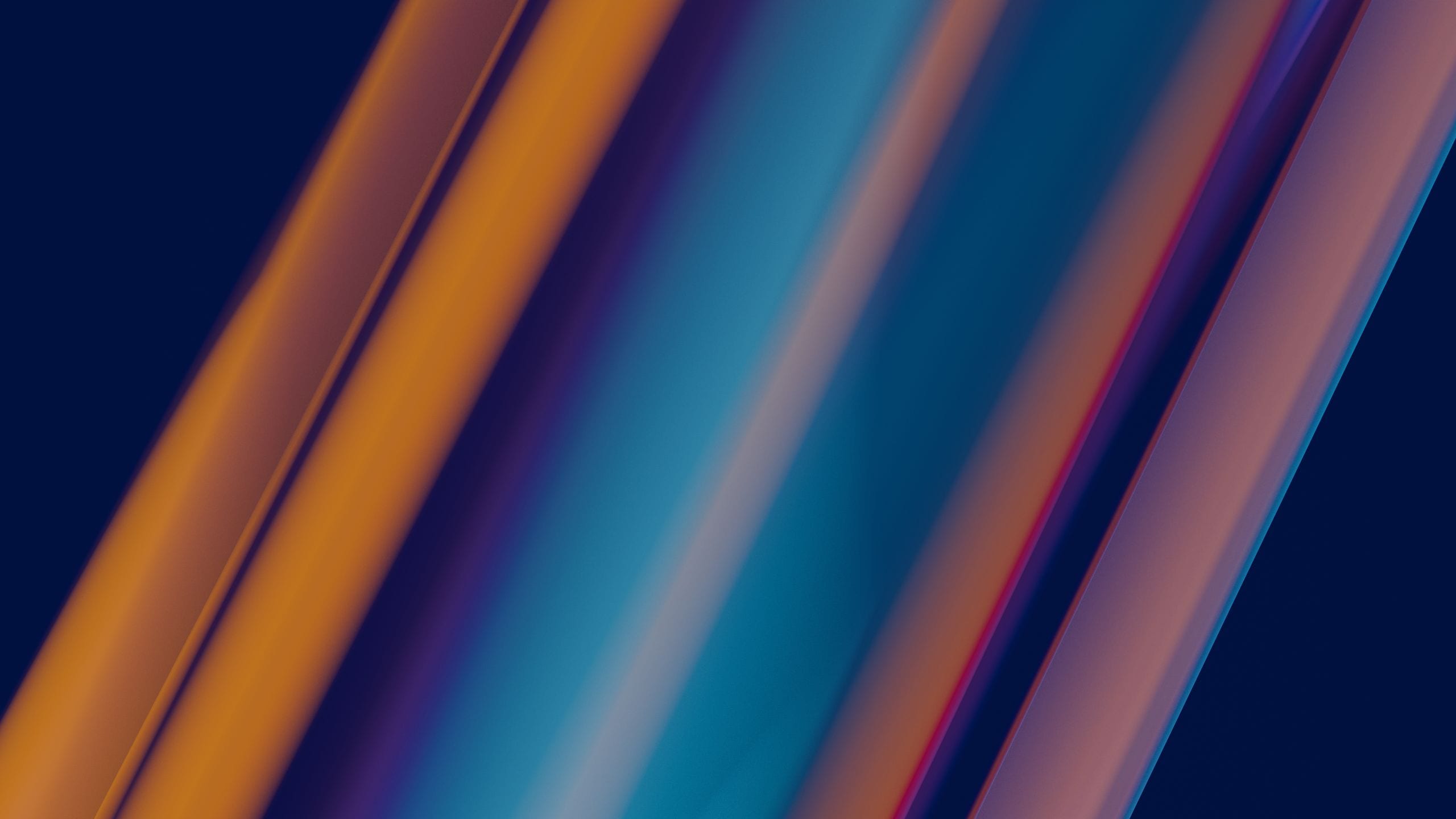 Dynamic abstract background with vibrant blue and orange neon lightwav