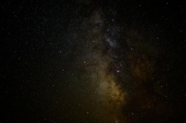 A breathtaking night sky showcasing the Milky Way galaxy, filled with 