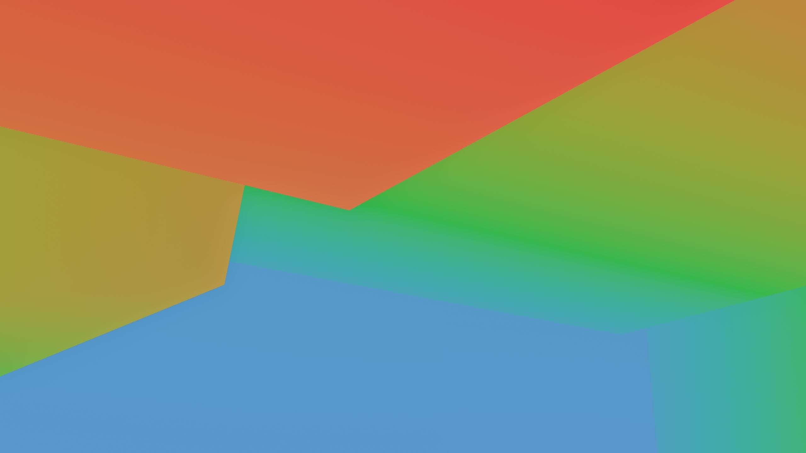 A vibrant abstract design featuring geometric shapes and a colorful gr