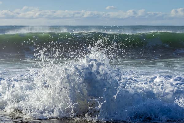 Captivating shot of crashing waves at Culburra Beach, Australia, captu